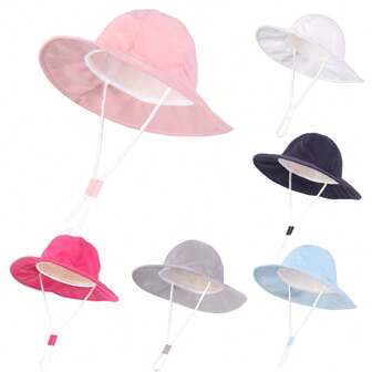 Baby Sun Hat Infant Toddler Boys Girls Bucket Hats Summer Sun Ion Kids Beach Caps