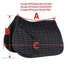 TGW RIDING Classic Saddle Pad With Elegant And Unusual Quilting. The Girth Loops Are Opened By Touch Tape Fastener. The Lining Ensures Good Sweat Absorption, 280 G/M² Padding And 10 Mm Of Foam Ensure Outstanding Pressure Equalization.