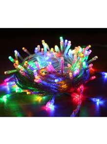 1 件 LED 灯串、闪烁灯仙女灯、派对装饰灯，适用于圣诞节、节日、户外露营 - 彩色 - 查看 11