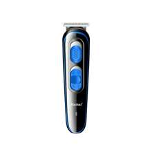 "KEMEI KM-319 Professional Cordless Hair Clipper - 3-In-1 USB-C Rechargeable Trimmer With LED Display | Mini Hair Cutting Machine For Men | 4 Adjustable Guards + Travel Case - Black - View 2