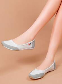 Zapatos planos casuales para mujer, cómodos con suela blanda y talla grande, best-sellers de loafers transpirables y antideslizantes, nuevos zapatos de caminar cómodos de unicolor para primavera/verano