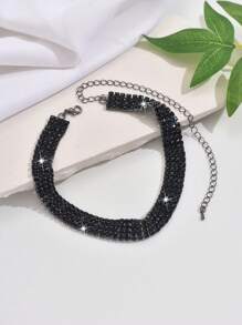 1 件欧式双链水晶项链，女士婚礼派对珠宝，女朋友情人节礼物，妈妈，母亲，母亲节，礼物 - 項鍊 - 查看 8