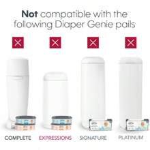 Die  Jumbo-Nachfüllpackung mit durchgehender Folie bietet Platz für bis zu 810 Windeln für Neugeborene pro Nachfüllpackung.