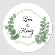 UNICCUT Custom Colorful Wildflower Garden Wreath Wedding Stickers Labels Spring Wildflower Field Thank You For Your Kindness Labels - Multicolor - View 19