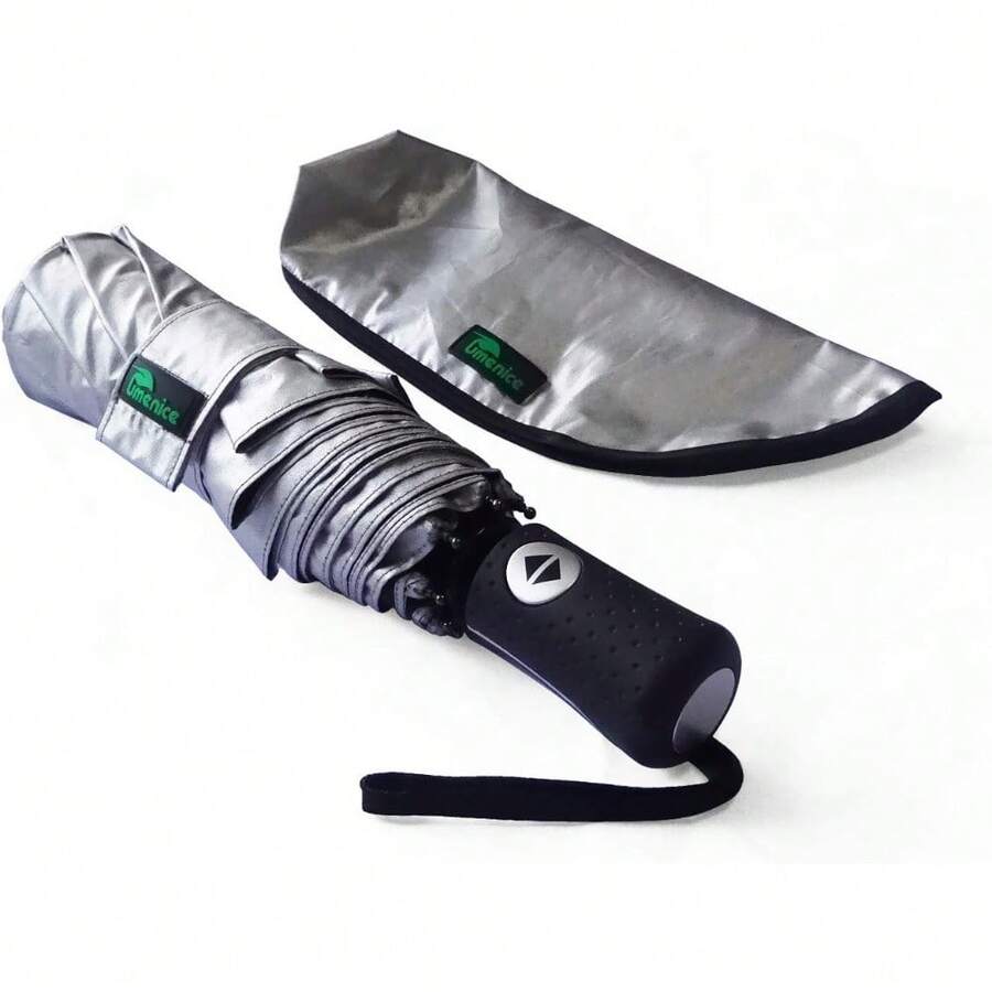 UPF 50+ UV Protection Travel Umbrella Ultra Light Weight - White - View 1