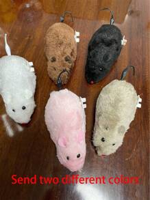 运动激活猫玩具 - 带声音的毛绒仿真鸟、刺猬、水田鼠、猫、咀嚼玩具,供猫咪娱乐、自娱自乐 - 咖啡棕 - 查看 16