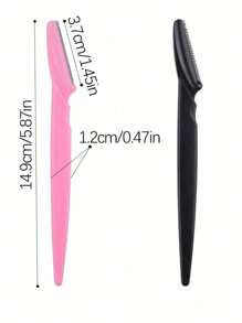 12 件装安全眉毛、面部、体毛修剪器剃须刀，带盖，适用于女士，化妆工具套装，眉毛剃须刀，安全面部脱毛器，面部剃须刀，去角质皮肤刨削工具，男女皆宜 _ 美国 - 彩色 - 查看 4