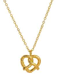 1Pc Casual And Fashionable Imitation Food Shaped Golden Bread Pendant Necklace, Electroplated 18K Gold, Suitable For Daily And Party Wear, Women's Jewelry Gift - Gold - View 5