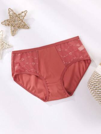 5件装女士蕾丝无缝三角内裤性感低腰三角裤蕾丝镂空拼接内衣舒适内衣