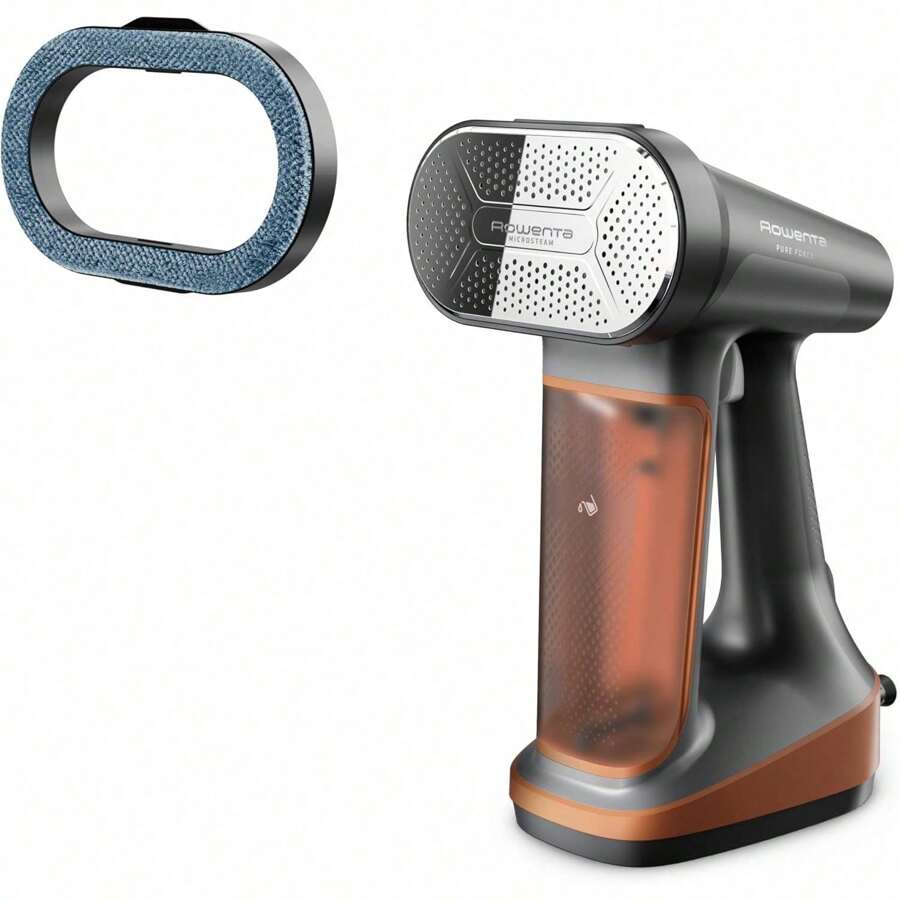 Rowenta, vaporizador de ropa, Pure Force 3 en 1, capacidad de 7 onzas, plancha vertical, planchado horizontal, removedor de pelusas, ligero, apagado automático, DR8855U1 - Removedor de plancha, vapor y pelusa 3 en 1 - Ver 1