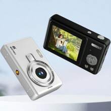 LARMCAM CCD Campus Digital Camera, High Definition Student Camera, Retro Style, Travel Camera For Photography And Video, 16x Digital Zoom High Definition Digital Camera, Rechargeable Camera, Photography Gear Suitable For Teenagers And Beginners, Great Gift For Thanksgiving, Christmas And New Year (Black, White, Silver, Grey) - No Storage Card Included