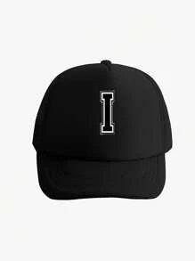1pc Kid's 26-Letter Baseball Hat, Fashionable And Versatile Mesh Breathable Sun Hat, Suitable For Daily Outings In Spring And Summer, Suitable For Use As A Gift