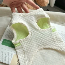 New Dog Top For Spring/Summer - A Cool, Breathable, Thin Coat In Avocado Print For Cute Puppies - Apricot - View 3