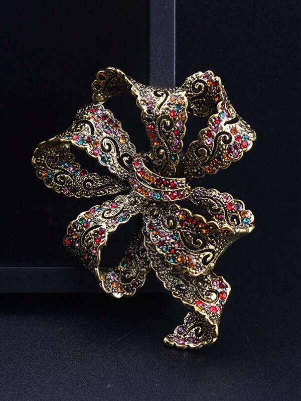 قطعة واحدة دبوس أنيق من الشريط الإكليلي ذو الطابع الجو الراقي، إكسسوارات ملابس وسترات، هدية للعرس والمناسبات