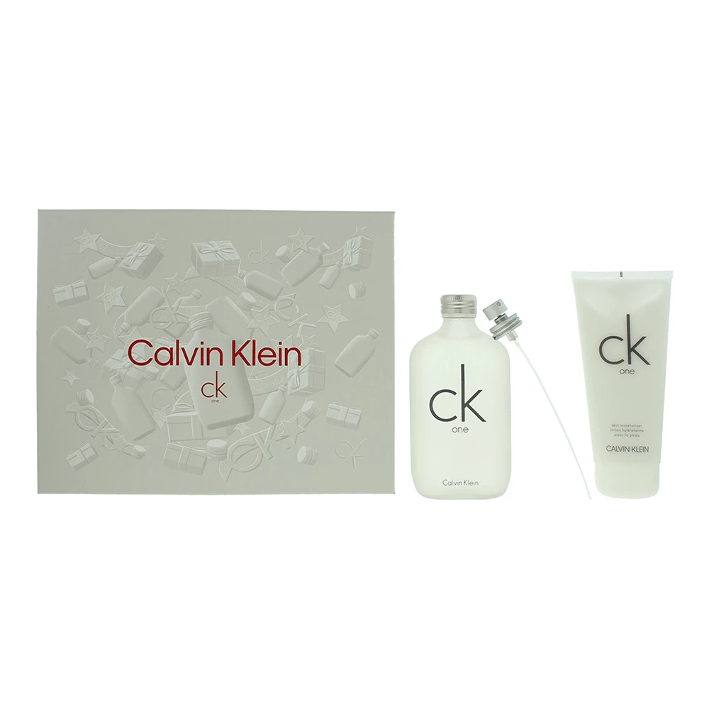 Calvin Klein Ck One Eau De Toilette 200ml + Body Lotion 200ml Gift Set - Citrus Aromatic - View 1