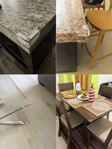 18/12/8/4/2 Stück transparente Eckenschützer - für Tische, Möbel, Glas, Schränke und mehr, Möbelkantenschutz, Tisch- und Glasschrankschutz, Kantenschutz und Eckpolster für Tische, hochresistenter Klebstoffgel