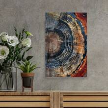 Framed Abstract Tree Ring Canvas Art Print - Modern Wall Decor, Colorful Swirl Pattern Poster For Living Room & Bedroom, Creative Home Decoration, High Quality Decorative Posters, Dormitory, Gym, Bar, Cafe, Arcade, Room Living Room Wall Decoration Painting, Perfect Gift - Framed - View 2