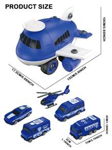 儿童 DIY 拆装飞机运输机和汽车玩具套装，螺丝刀组装，适合 3 岁以上儿童，男孩和女孩的圣诞礼物 - 彩色 - 查看 8