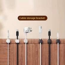 3 stuks multifunctionele kabelclip-organizer, draadorganizer. PVC-materiaal, sterke klevende kabelboomhouder, geen boren, kabelbeheer voor thuis en op kantoor