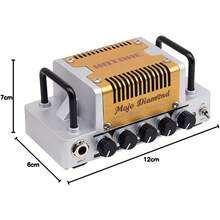 Hotone Thunder Bass 5 Watt Mini Bass Guitar Amplifier Head - Mojo de diamante - Ver 6