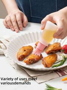 1/3/4件户外烧烤油锅刷硅胶油瓶刷带盖带刻度酱汁刷家用烘焙工具油刷