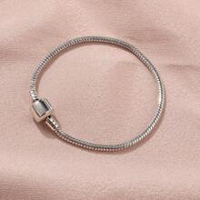 1pc Large Hole European Pearl Copper Chain 19cm Lobster Buckle Bracelet Basic Chain DIY Bracelet Accessories Bracelet