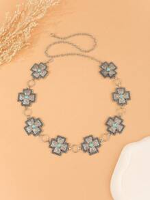 Fashionable Sexy Charm Minimalist Beach / Nightclub Alloy Waist Chain, Single Layer Body Chain, Cross-Shaped Waist Chain