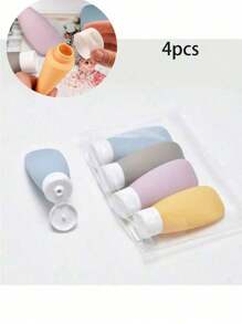 1pc/3pcs Leakproof Refillable Container,Squeezable Travel Size Container,Fill Cosmetic Shampoo Liquid Bottle Set,Travel Wash Bottle Shampoo Travel Container Travel Shampoo Container PP Lotion Bottle, Travel Essentials Back To School - Type B - View 8