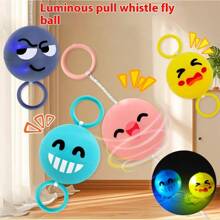 LED Light-Up Spinning Pull-String Ball Toy, Cute Candy Shape, DIY Rotating Flying Ball, Nostalgic Toy, Stress Relief Toy, Suitable As Gift For Children