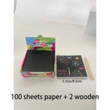 10pcs 20pcs 50pcs 100pcs DIY Scratch Paper Art Set Square Rainbow Magic Scratch Paper Drawing Card Notes For Children Party Supplies Home Decoration Black Scratch It Off Art Crafts Kits With Wooden Stylus For Teenager Halloween Christmas Birthday Gift Decorate Party Favor Game Project Kit Thank-You Card Handmade Relieve Stress