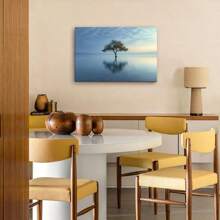 1 Pc, A Serene Photograph Of An Isolated Tree Standing Tall In The MidOriginal, Canvas, Wall Art, Living Room Wall Decor, Bedroom, Bathroom, Framed Wall Art Prints, Hanging Paintings, Home Decor, Festivals. Home D 3 - 彩色 - 查看 5