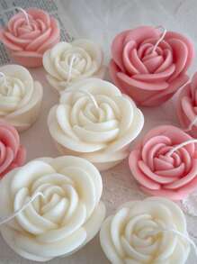 Rose Candle - 1 Piece Rose-Shaped Scented Candle For Home Decor, Birthday Gifts, And Holiday Crafts