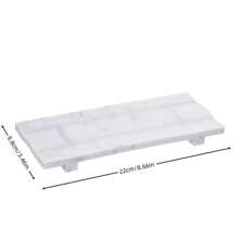 1pc Silicone Base Non-Slip Display Tray For Bathroom Kitchen Sink Soap Dish, Candle Plant Tray, Farmhouse Decor Countertop Organizer, Soap Holder Kitchen Bathroom Accessories, Cosmetic And Bathroom Countertop Tray For Fragrance Spray, Shower Gel, Skin Care And Household Items (8.66 Inches) (9.84 Inches) Two Sizes