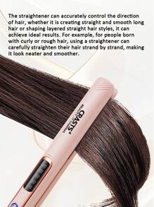CRASTS 专业直发器、平板直发器、卷发器、快速加热、液晶显示屏、快速温度调节、钛硬板、家庭和沙龙使用、护发礼品 - 美規A型插(110-127V) - 查看 9
