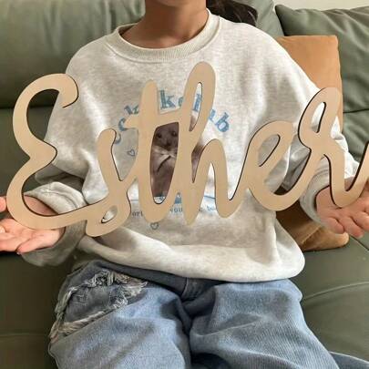 Placa de nombre de madera con grabado láser personalizado, estilo tradicional, se puede colgar en la pared como decoración o placa de identificación, para dormitorio, sin necesidad de fuente de alimentación, regalos de cumpleaños, graduación, multifuncional, anti moho, ornamental, reutilizable, exquisito, elegante, de alta calidad, adorable, moderno, personalizado, único, regalos ideales para él, regalos ideales para amigos, para aniversarios, para cumpleaños, para el estreno de la casa, para graduación, cocina, comedor, dormitorio, oficina, sala de estar, hogar, jardín, sala de té, decoración del hogar