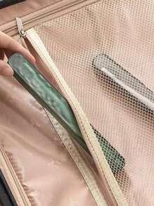 1pc/2pcs Water Wave Pattern Toothbrush Holder Box, Portable Travel Toothbrush Storage Case With Cover, Drain Tooth Brush Container, Suitable For Travel And Business Trip