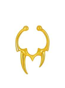Gothic Asymmetric Horn Nose Ring Puncture Jewelry, Simple And Non Perforated Nasal Septum Puncture