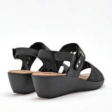 Women's Wedge Platform Sandal 5cm Black - 黑色 - 查看 8
