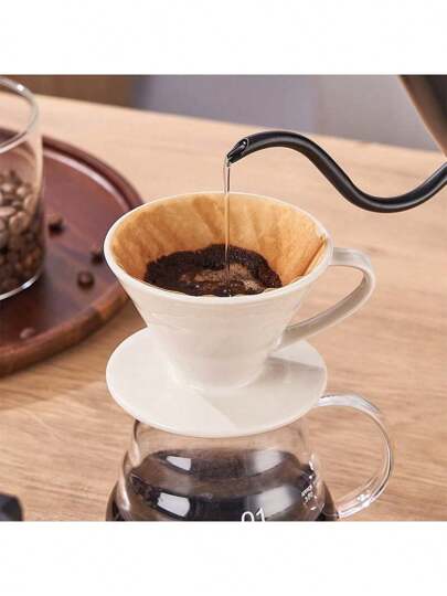 MYVIT 1 件装手持咖啡过滤杯陶瓷过滤漏斗学校用品