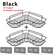 Toilet Storage Rack Bathroom Sh No-Drill Corner Sh Shower Wall Mounted Sh Bracket Bathroom Accessory Organizer Shampoo Back To School