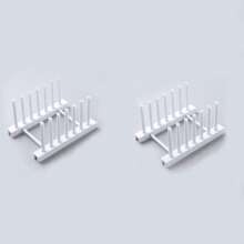 2 stuks/set eenvoudige effen kleur keuken afwas organizer rek