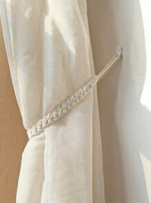 2pcs Vintage Style Braid Woven Curtain Ties -Curtain Tiebacks Ropes, Decorative Handmade Tie Backs Curtain Holdbacks Holders Cord For Window Sheer Drapes Indoor Outdoor
