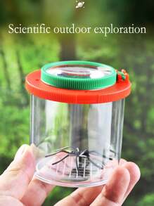 Outdoor Adventure Insect Magnifier Observation Box, Science & Education Insect Flip Cover Observation Cup