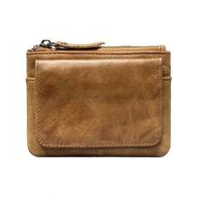 Retro RFID Wallet Small Men's Credit ID Card Holder Wallet Male Slim Leather Wallet With Coin Pocket For Men Women