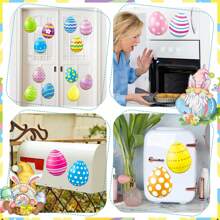 Garage Door Magnets Colorful Easter Egg Magnets Decorative Refrigerator Car Magnetic Stickers - Multicolor - View 4