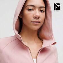 Scuba Oversized Full-Zip Hoodie - Pink Haze/Rose Gold - View 4