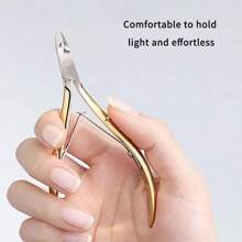 1pc Stainless Steel Cuticle Trimmer, Precise & Sharp Cuticle Cutter, Professional Nail Grooming Tool For Hangnail Removal, Ideal Gift
