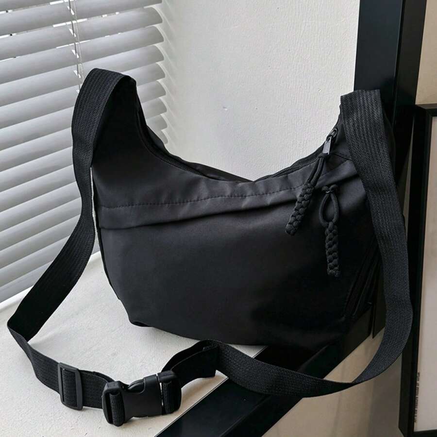 新款包学生小挎包外出零食包工作手提包便当包中学生手提包斜挎包男士 - 彩色 - 查看 1