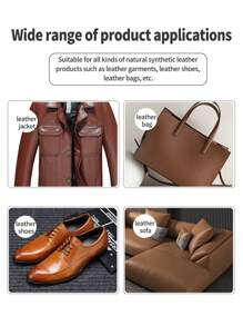 棕色高品质皮革鞋油 - 适用于靴子、钱包、家具蜡皮革护理剂 - 3.53 盎司罐装