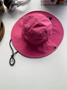 1pc Wide Brim Quick Dry Color Blocking Outdoor Bucket Hat, Men Hiking Fishing Sun Protection Cap, Suitable For Camping, Hiking, Traveling, Summer Men's Sun Hat Summer Hat, Suitable For Summer Outdoor Activities Such As Hiking And Fishing